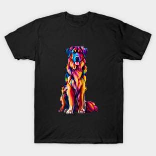 Vibrantly Painted Anatolian Shepherd – Bold and  Abstract Dog Art T-Shirt